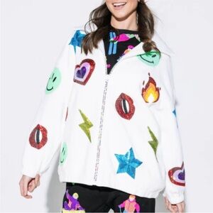 Queen of Sparkles Fleece Zip-Up Jacket